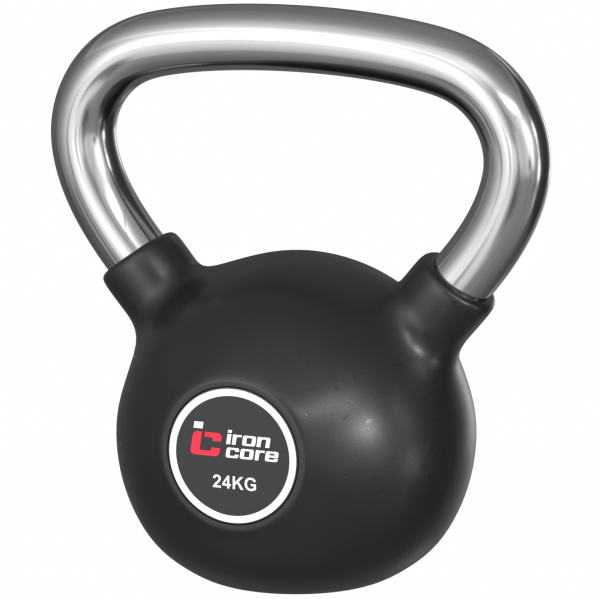 Стальная обрезиненная гиря IRON CORE 24 кг IC1009-24kg