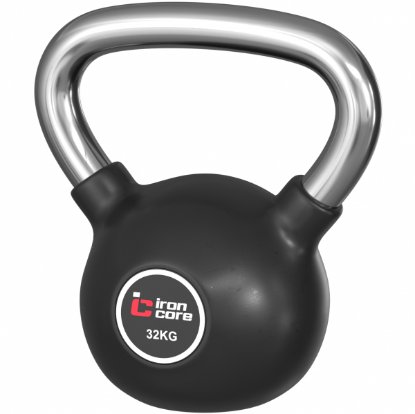 Стальная обрезиненная гиря IRON CORE 32 кг IC1009-32kg